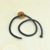 Baltic amber and leather double bracelet