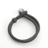 Leather bracelet with ball piece